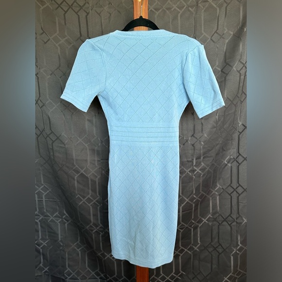 JESSICA BARA TINARA GOLD BUTTON MINI DRESS - Picture 3 of 3